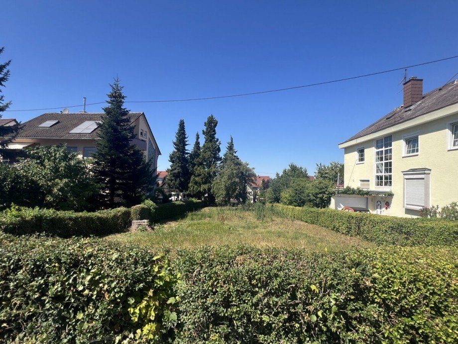 Blick Richtung Nord-West Grundst�ck Filderstadt / Bonlanden