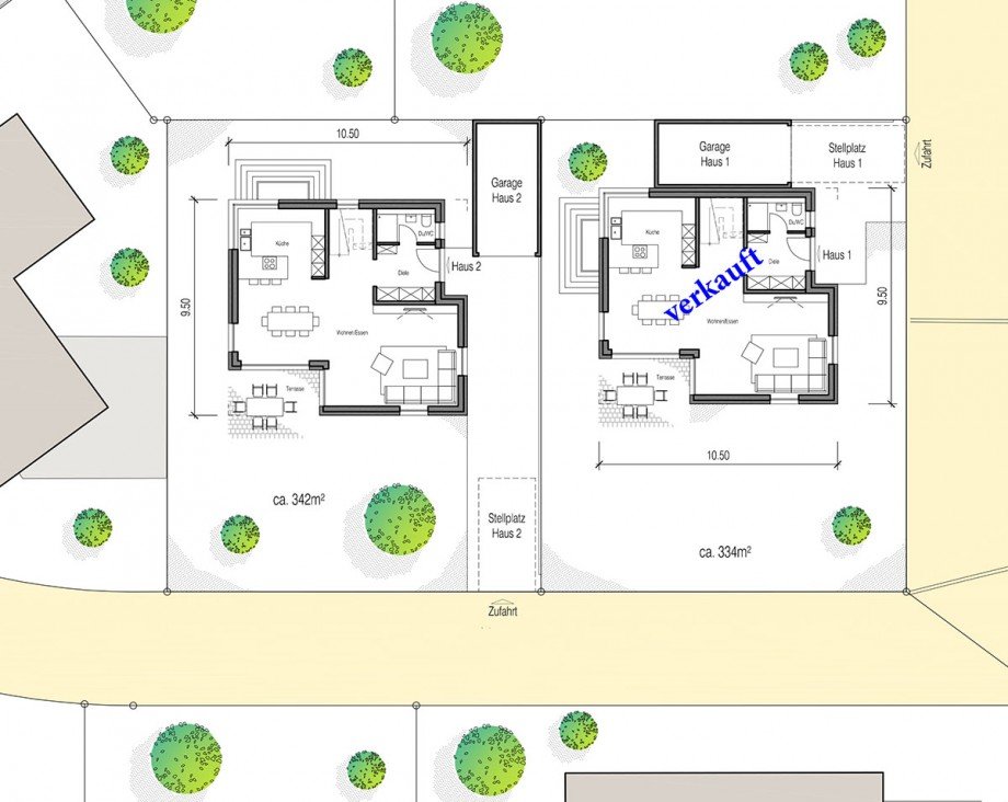 Lageplan Einfamilienhaus Affalterbach