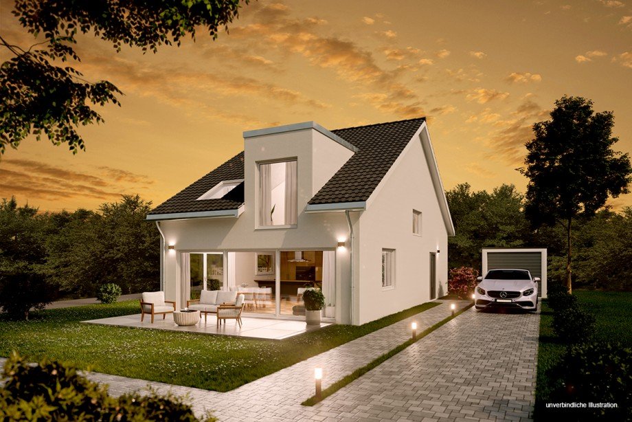 Ansicht Einfamilienhaus Aichtal / Gr�tzingen