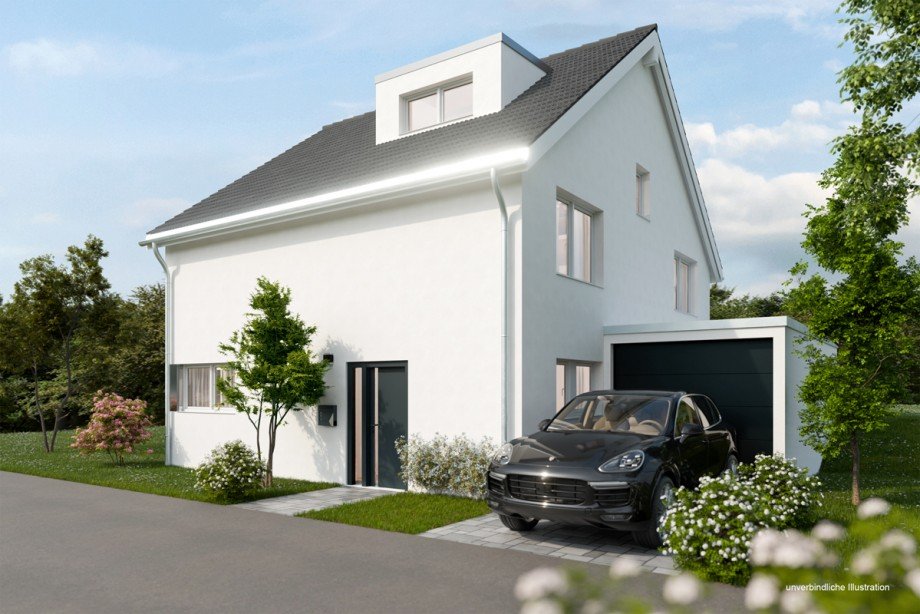Ansicht Einfamilienhaus Stuttgart Zuffenhausen