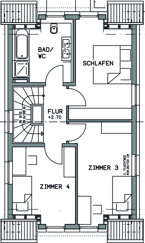 Dachgeschoss 1 Einfamilienhaus Leonberg