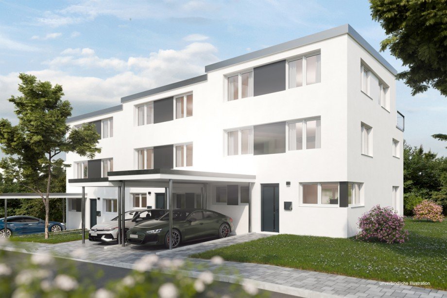 Ansicht Reihenhaus Stuttgart / Stammheim