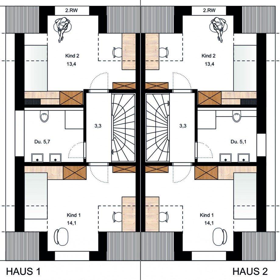 Dachgeschoss Doppelhaush�lfte Stuttgart / M�hringen