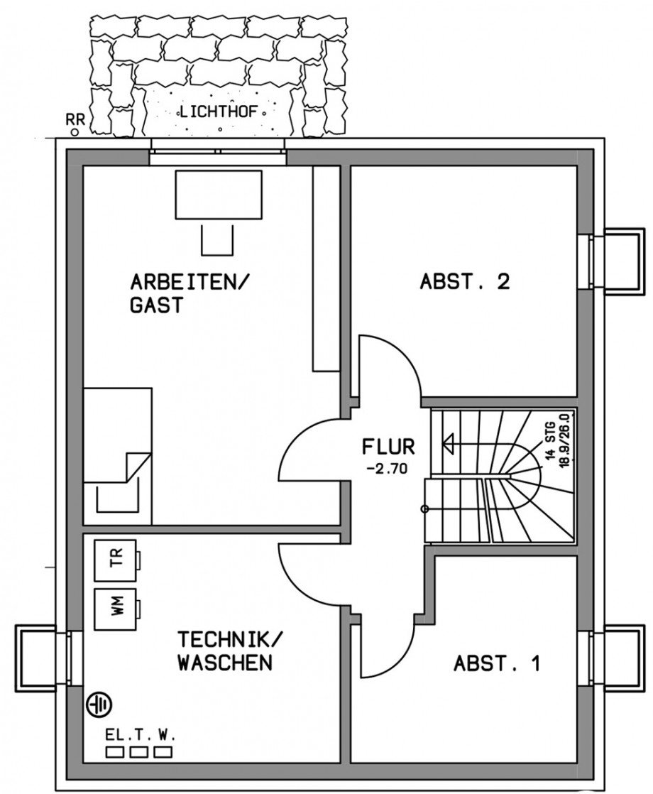 Untergeschoss Einfamilienhaus Holzgerlingen
