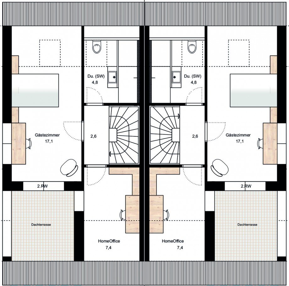 Dachgeschoss Doppelhaush�lfte Backnang