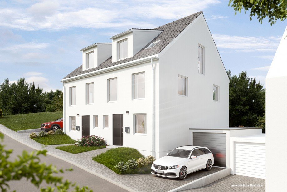 Ansicht Doppelhaush�lfte Ostelsheim