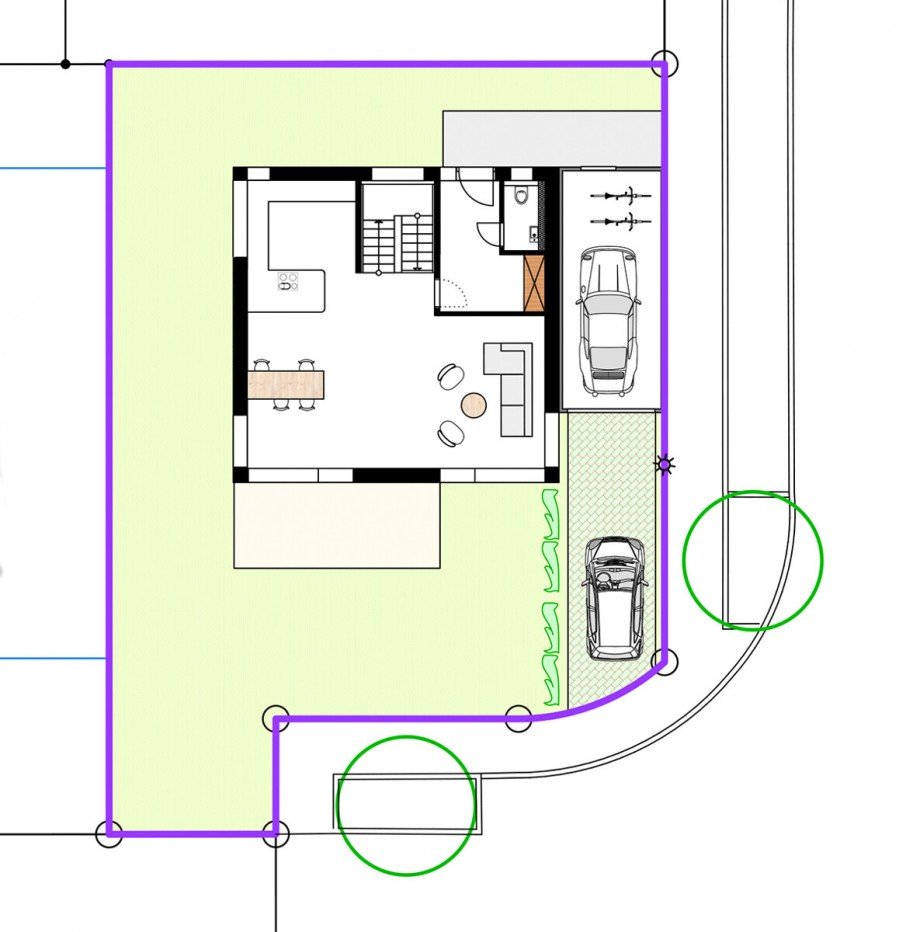 Lageplan Einfamilienhaus Renningen / Malmsheim