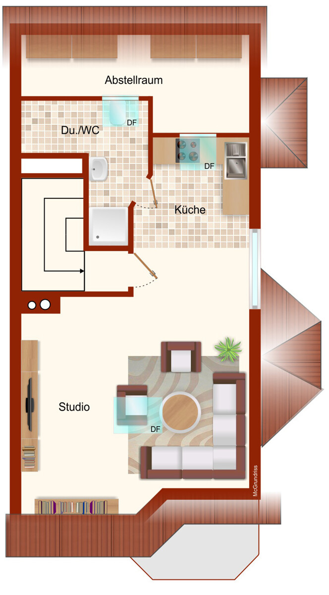 Dachgeschoss Reiheneckhaus Renningen / Malmsheim