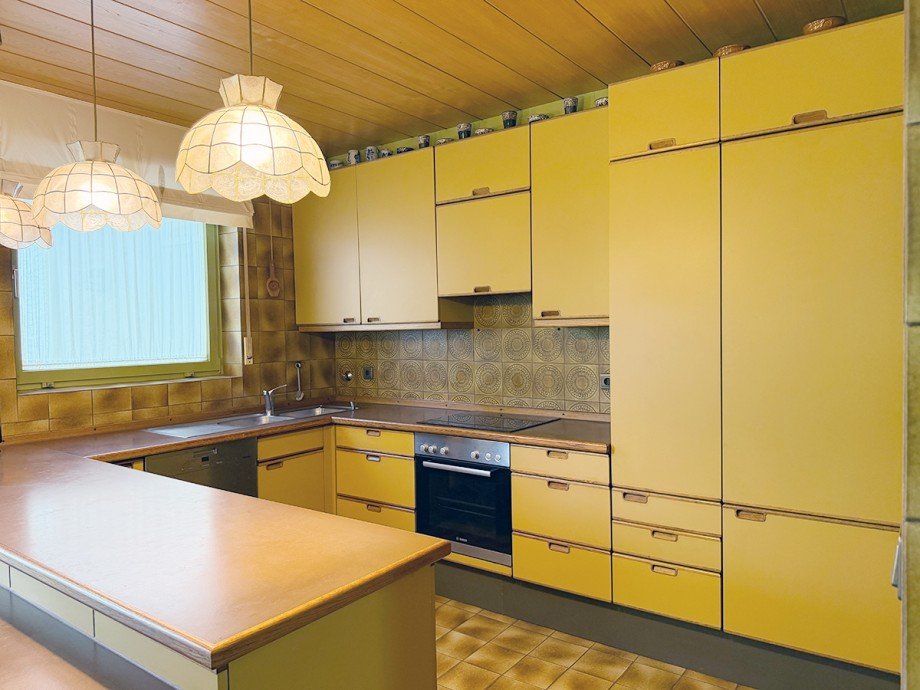 Offene K�che mit Theke Einfamilienhaus Backnang