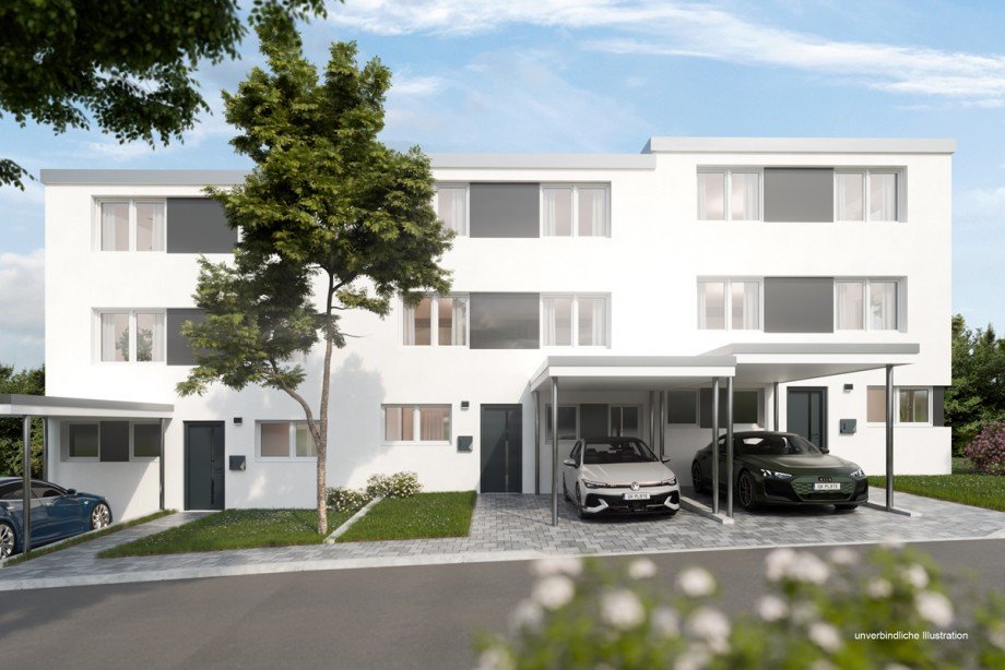 Ansicht Reihenhaus Stuttgart / Stammheim