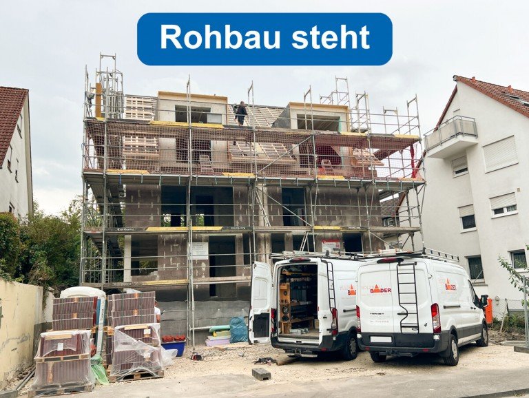 Rohbau Stra�enseite Stuttgart / M�hringen Doppelhaush�lfte F�r Naturliebhaber: Wohnen an gr�ner Oase - und trotzdem zentral Attraktive DHH in S-M�hringen