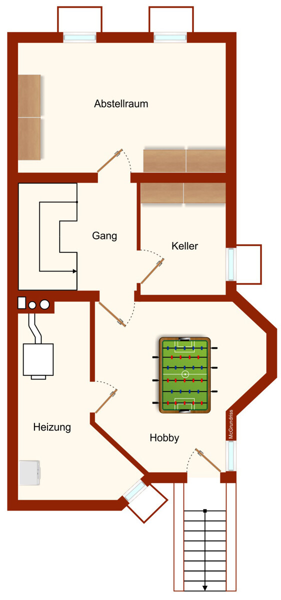 Untergeschoss Reiheneckhaus Renningen / Malmsheim