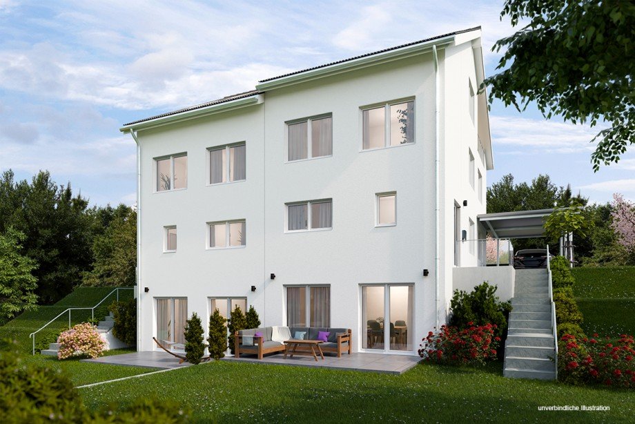 Ansicht Doppelhaush�lfte Backnang