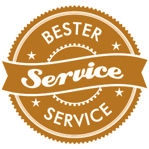 Siegel für den besten Service 