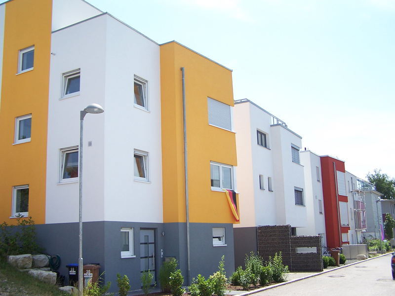 Farbenfrohes Wohnhaus in Oberesslingen