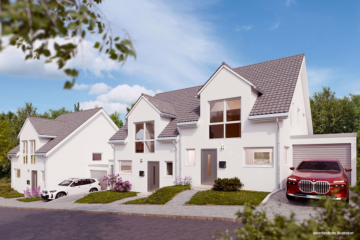 „Herrliche Aussicht, helle 5-6 Zimmer“ Baubeginn in Kürze. Attraktive DHH in Renningen, 71272 Renningen / Malmsheim, Doppelhaushälfte