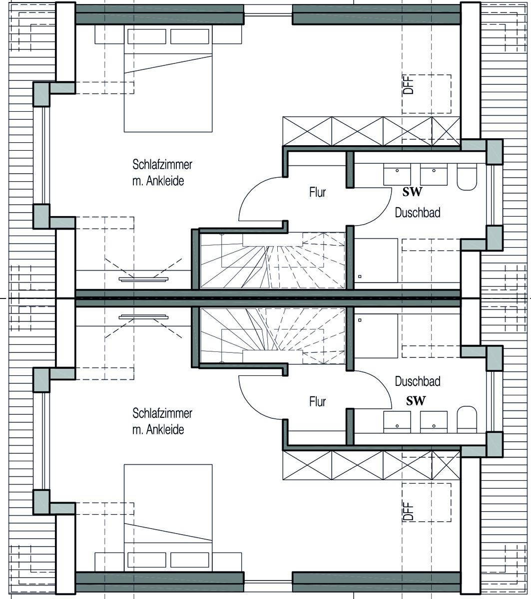 Dachgeschoss - Eine Freude für die junge Familie: „Wohnen mit herrlichem Sonnengarten“ Moderne DHH in Ostelsheim