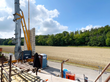 Rohbaubesichtigung am Sa. 2.8. von 10-11 Uhr: „Helle, sonnige DHH in Weissach-Flacht“, 71287 Weissach, Doppelhaushälfte
