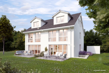 Die ganze Familie wird begeistert sein:“Modernes Wohnen mit großem Garten in Plattenhardt“ Helle DHH, 70794 Filderstadt / Plattenhardt, Doppelhaushälfte
