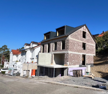 „JETZT BESICHTIGEN und Sommer 2026 bereits einziehen“ Moderne DHH in Flacht. Idyllische Randlage, 71287 Weissach, Doppelhaushälfte