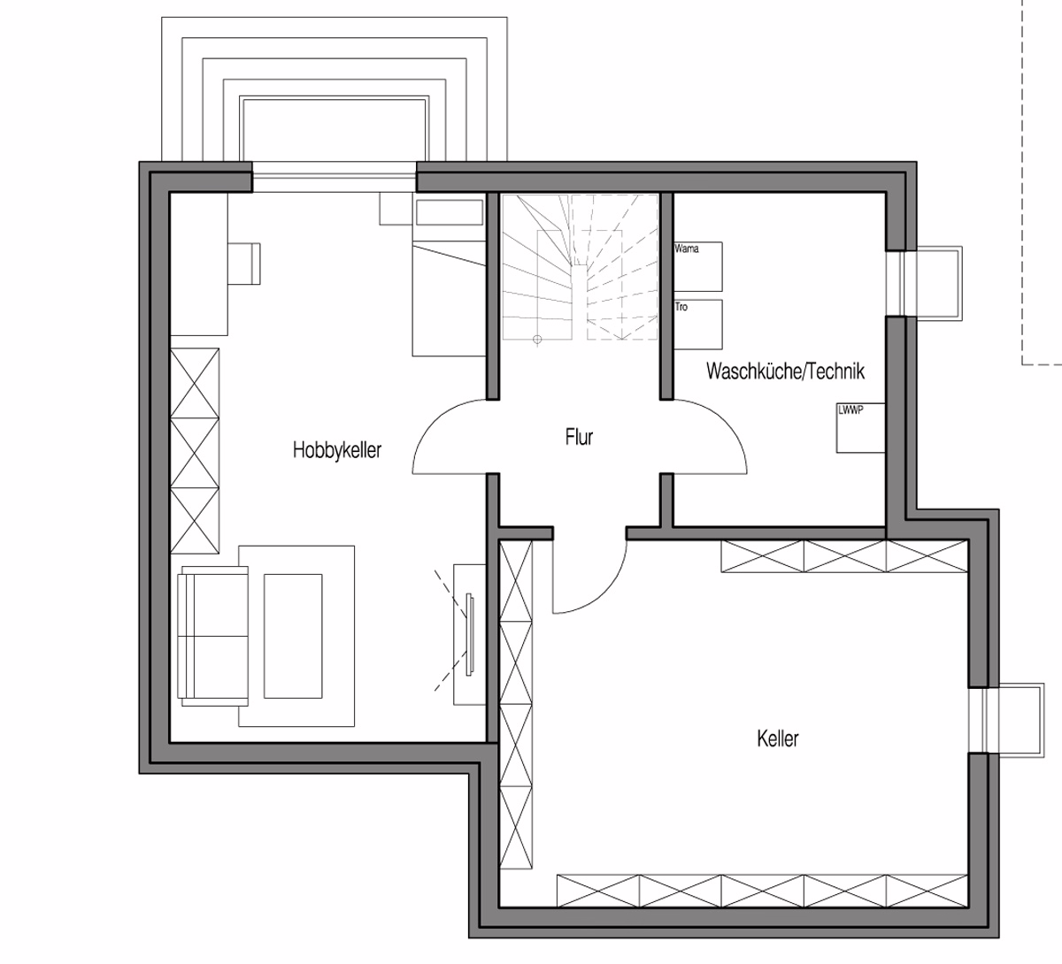 Untergeschoss - „Mehr als nur 4 Wände“ Schlüsselfertiges Neubau-EFH in Affalterbach